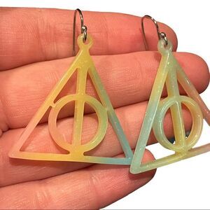 Harry Potter Deathly Hallows Handmade earrings​